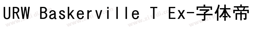 URW Baskerville T Ex字体转换